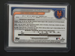 Heriberto Rincon 2024 Bowman Chrome Baseball 1st Auto Prospect [3hk 07FC0E-D4 - KOEEK