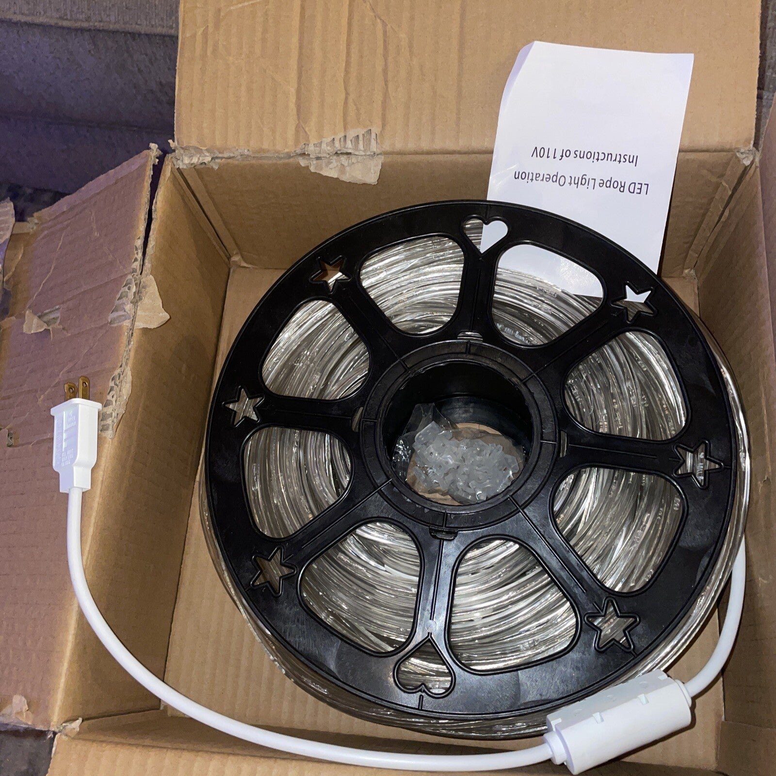 - 100ft 360 LED Waterproof Rope Lights 110V Connectable Indoor Outdoor 07FC0E-D4 - KOEEK