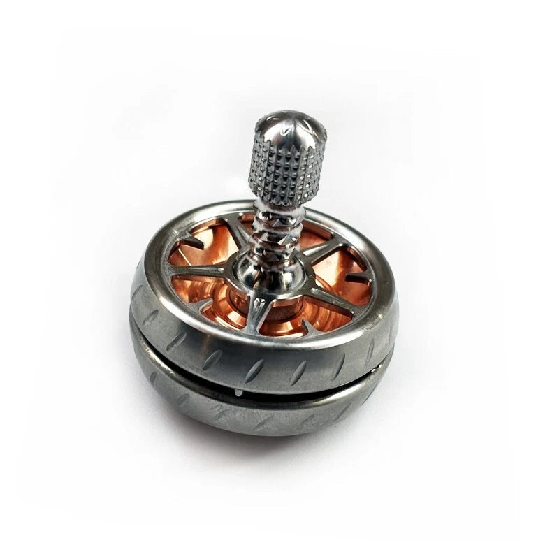 EDC Stainless Steel Copper Spinning Top Top Spinner Mental Stress Relief Toys 07FC0E-D4 - KOEEK