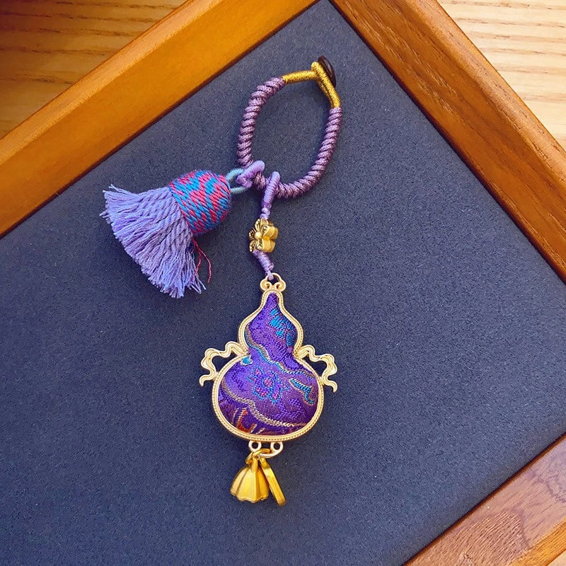 Song Jin Gourd Pendant/bag Hanging/car Hanging Double-Sided Maneki Neko Pendant 07FC0E-D4 - KOEEK