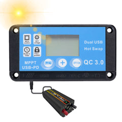 new 12V/24V  LCD Solar Panel Battery Regulator 12V/24V Charge Controller Dual USB koeek - KOEEK