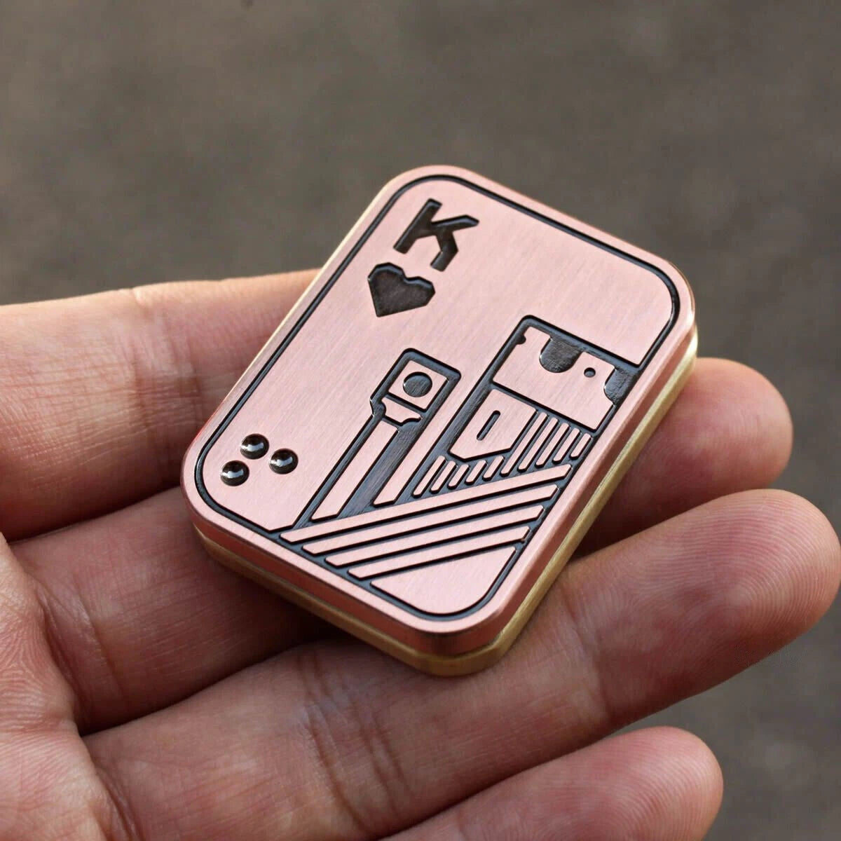 Click Clicker Poker Slider Push Card Hand Fidget decompression EDC Toy Gift 07FC0E-D4 - KOEEK