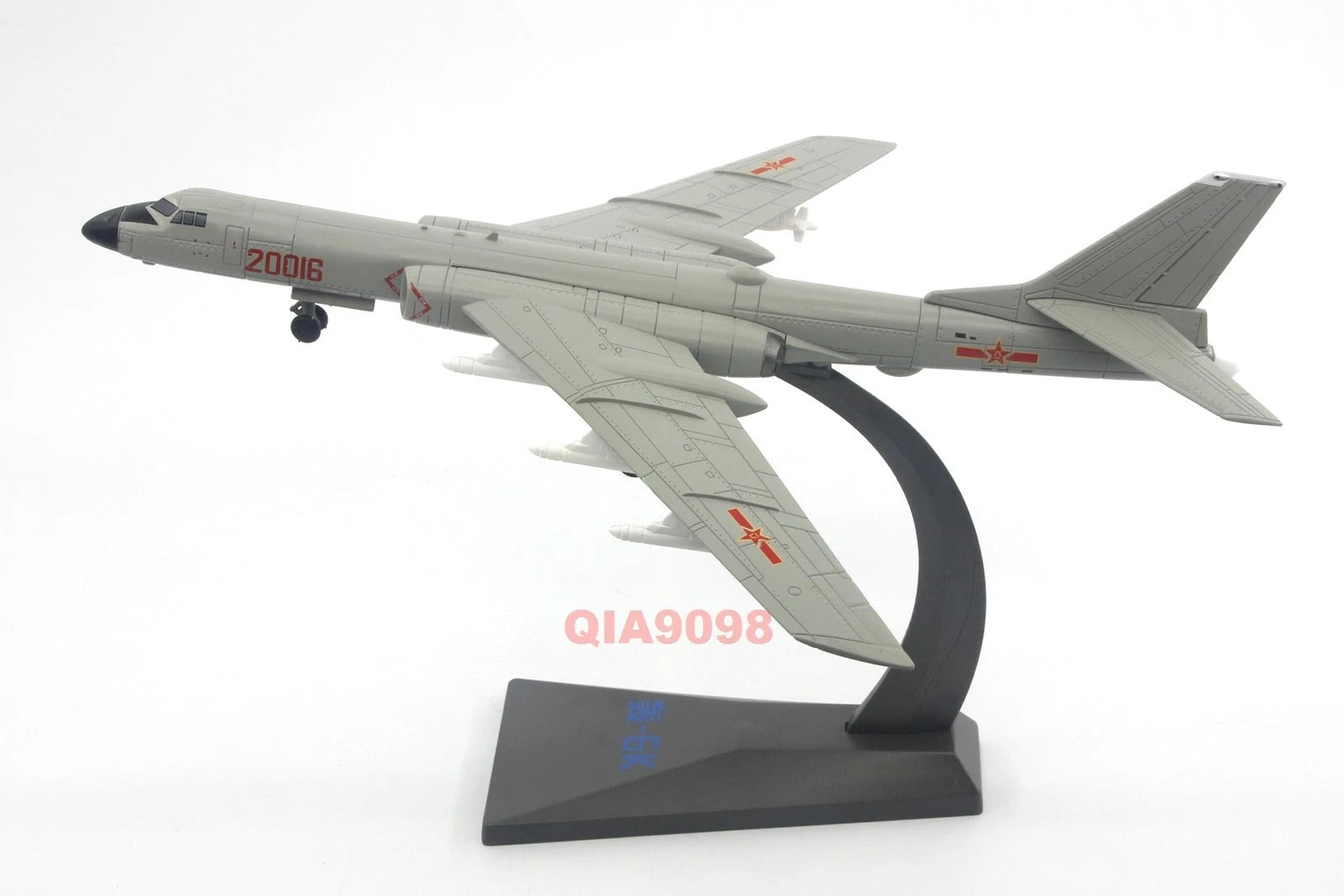 1/144 Scale Chinese Air Force H-6K Bomber Aircraft Diecast Metal Gray Model 07FC0E-D4 - KOEEK