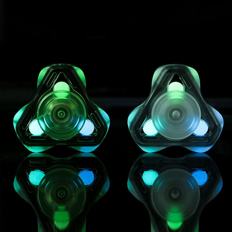 EDC Adult Hand Spinner Luminous Transparent PC Fidget Spinner ADHD Fidget Toys 07FC0E-D4 - KOEEK
