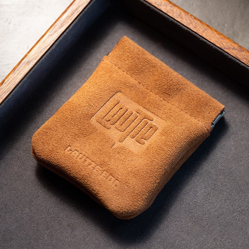 Cowhide Storage Bag LAUTIE Fingertip Gyro Toy EDC Outdoor Portable Key Case Gift 07FC0E-D4 - KOEEK