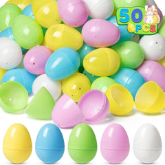 new Duchong 50 PCS Plastic Easter Eggs Bulk Empty Fillable, 2.4" Assorted [Mixed] DUCHONG - KOEEK