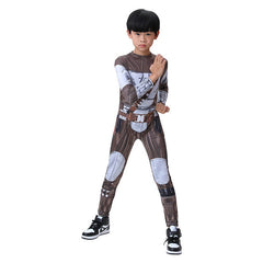 Star Wars The Mandalorian Kids Cosplay Costume Boy Jumpsuit Bodysuit Helmet 07FC0E-D4 - KOEEK