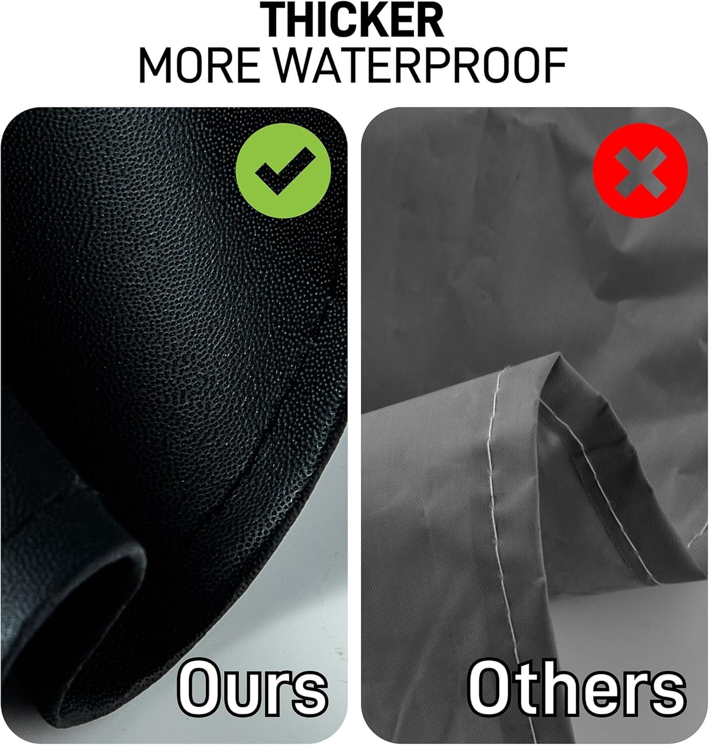 new Waterproof Apron with Comfortable Adjustable Bib Rubber Vinyl Black 07FC0E-D4 - KOEEK