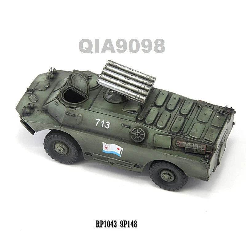1:72 Scale Russian Marine Corps BRDM-2 9P148 Armored Vehicle Green Model 07FC0E-D4 - KOEEK