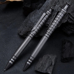 Hot EDC Titanium Alloy Pocket Ballpoint Pen Office Stationery Outdoor Record Pen 07FC0E-D4 - KOEEK