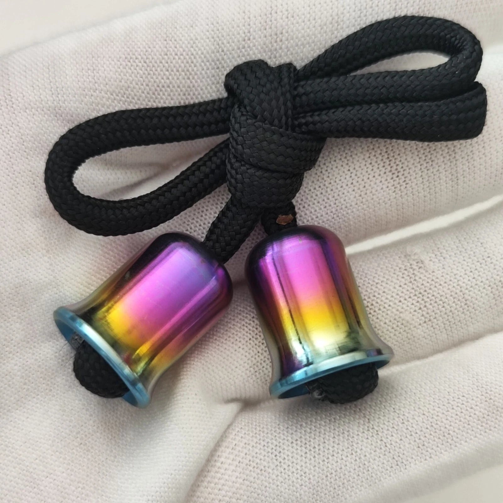 Titanium Begleri Fidget Toy Finger Skill Exercise Paracord Stress Worry Bead 07FC0E-D4 - KOEEK