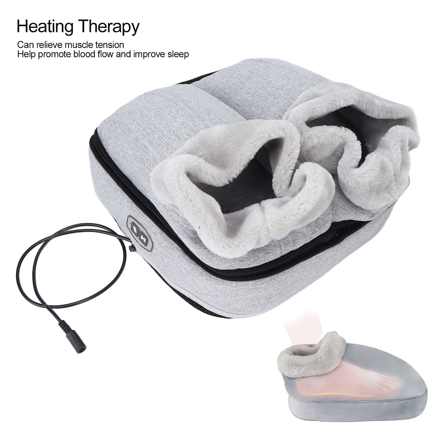 new Electric Massager Stress Heated Warmer For Plantar Fasciitis (UK Plug ) HGF koeek - KOEEK