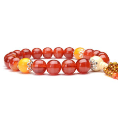 Agate Bead Car Charm Gear Shift Pendant Rearview Mirror Hanging Decor 07FC0E-D4 - KOEEK