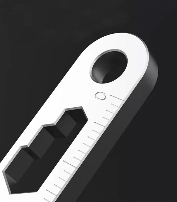 EDC Mini Titanium Alloy Keychain Pry Bar EDC Crowbar Opener Outdoor Multi Tools 07FC0E-D4 - KOEEK