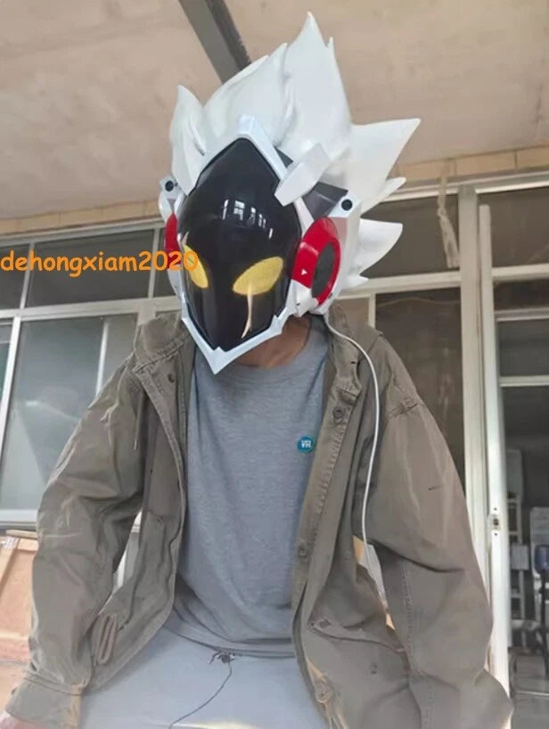 Zenless Zone Zero Billy the Kid Helmet Cosplay Full Face Mask PVC Prop Halloween 07FC0E-D4 - KOEEK
