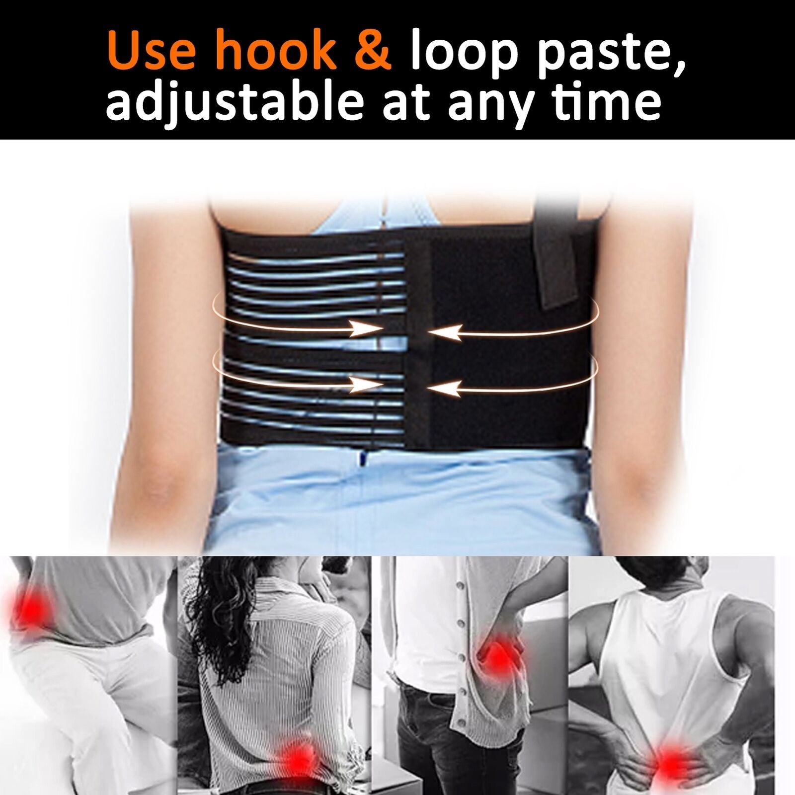 new (L)Adjustable Broken Rib Brace Elastic Chest Wrap Belt Unisex Men Women HGF koeek - KOEEK