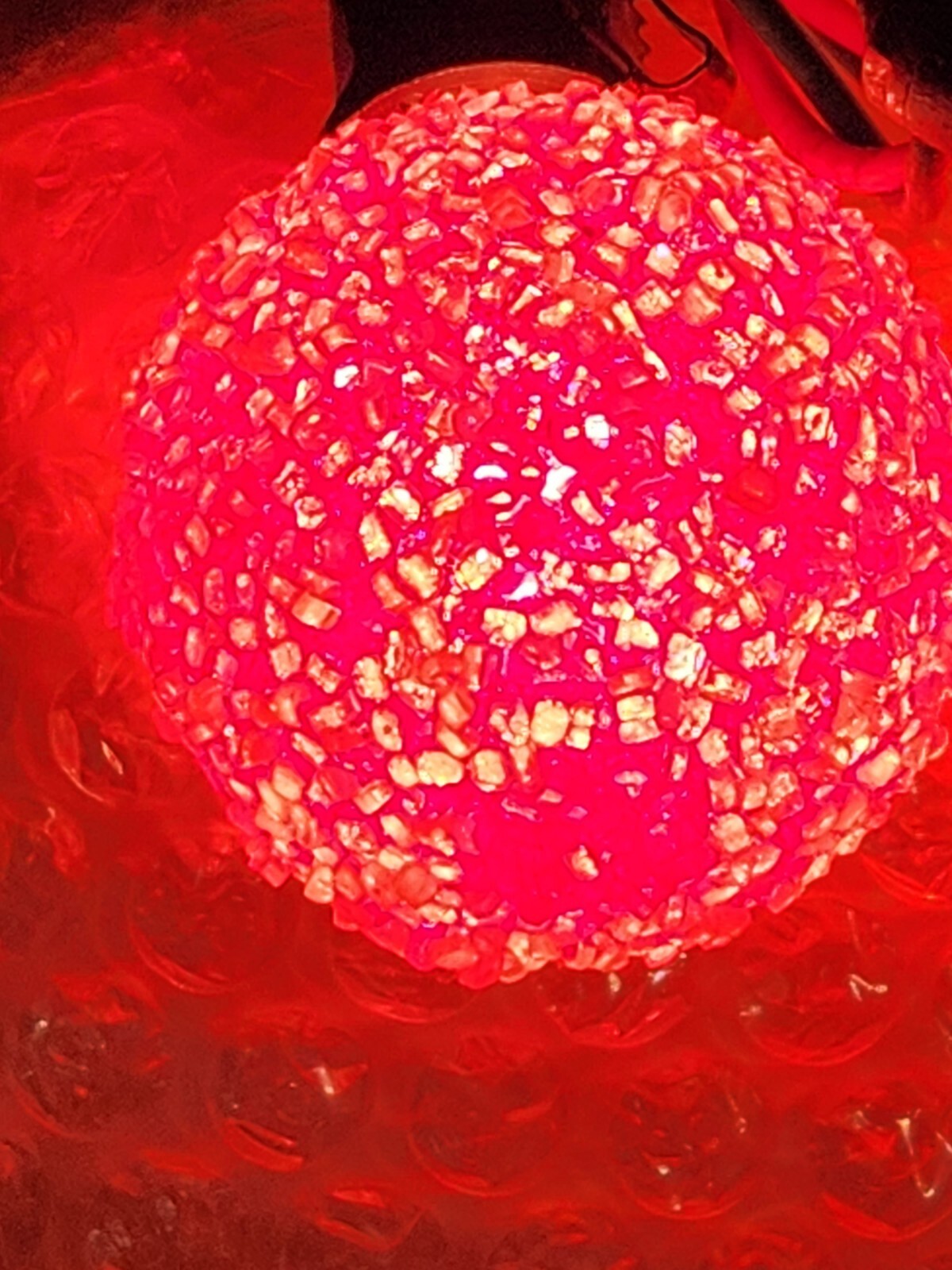 6 Vintage Ice Frosted Sugar Snowball Christmas Round Light Bulbs C7 USA Tested 07FC0E-D4 - KOEEK