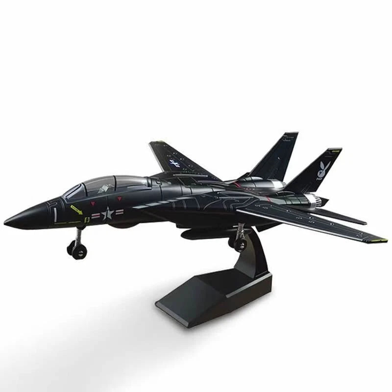 1/72 US F-14A Tomcat VX-4 Black Bunny F-14 Fighter Plastic Painted Unassembled 07FC0E-D4 - KOEEK