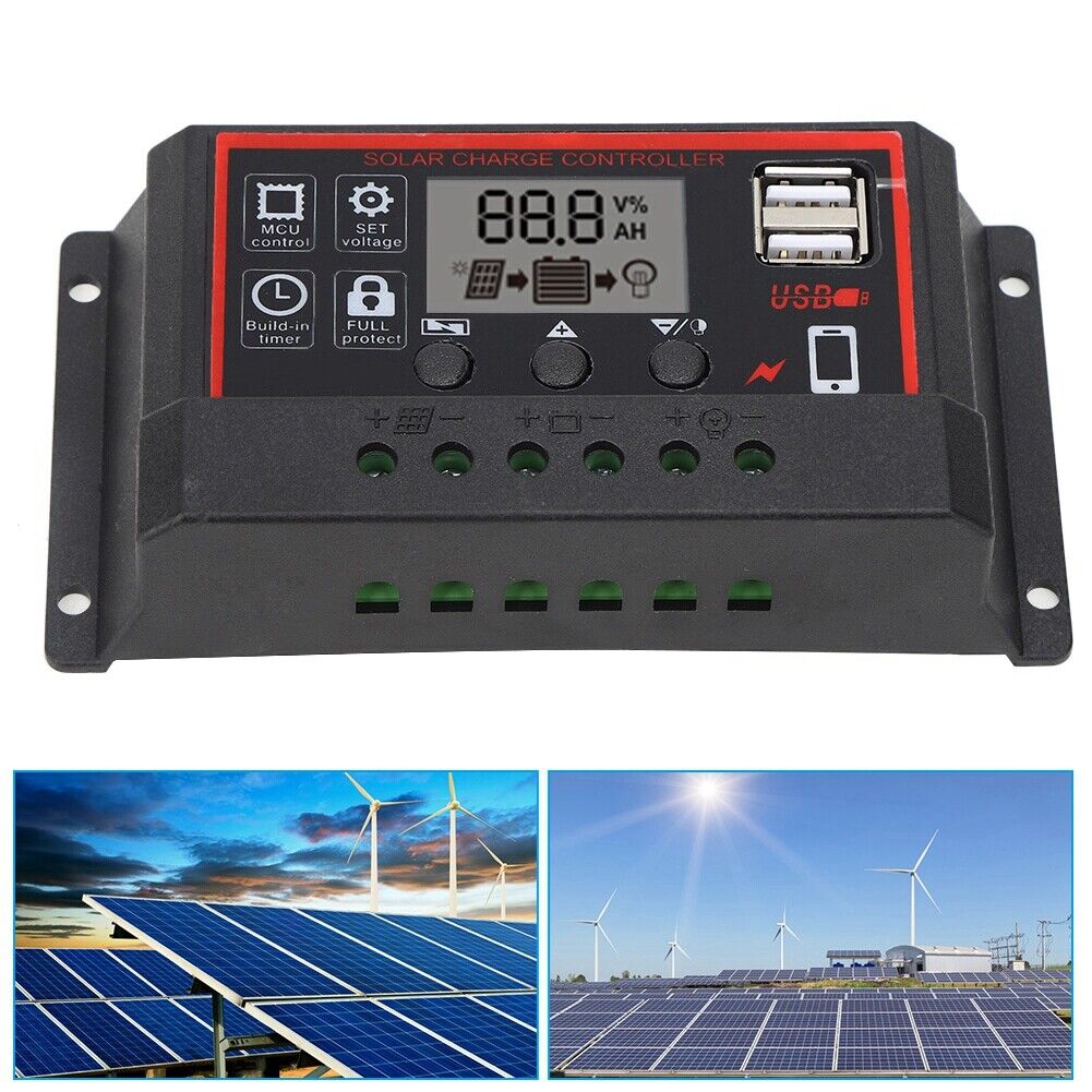 new (40A)LCD Solar Controller LCD Display Large Screen Controller Controller koeek - KOEEK