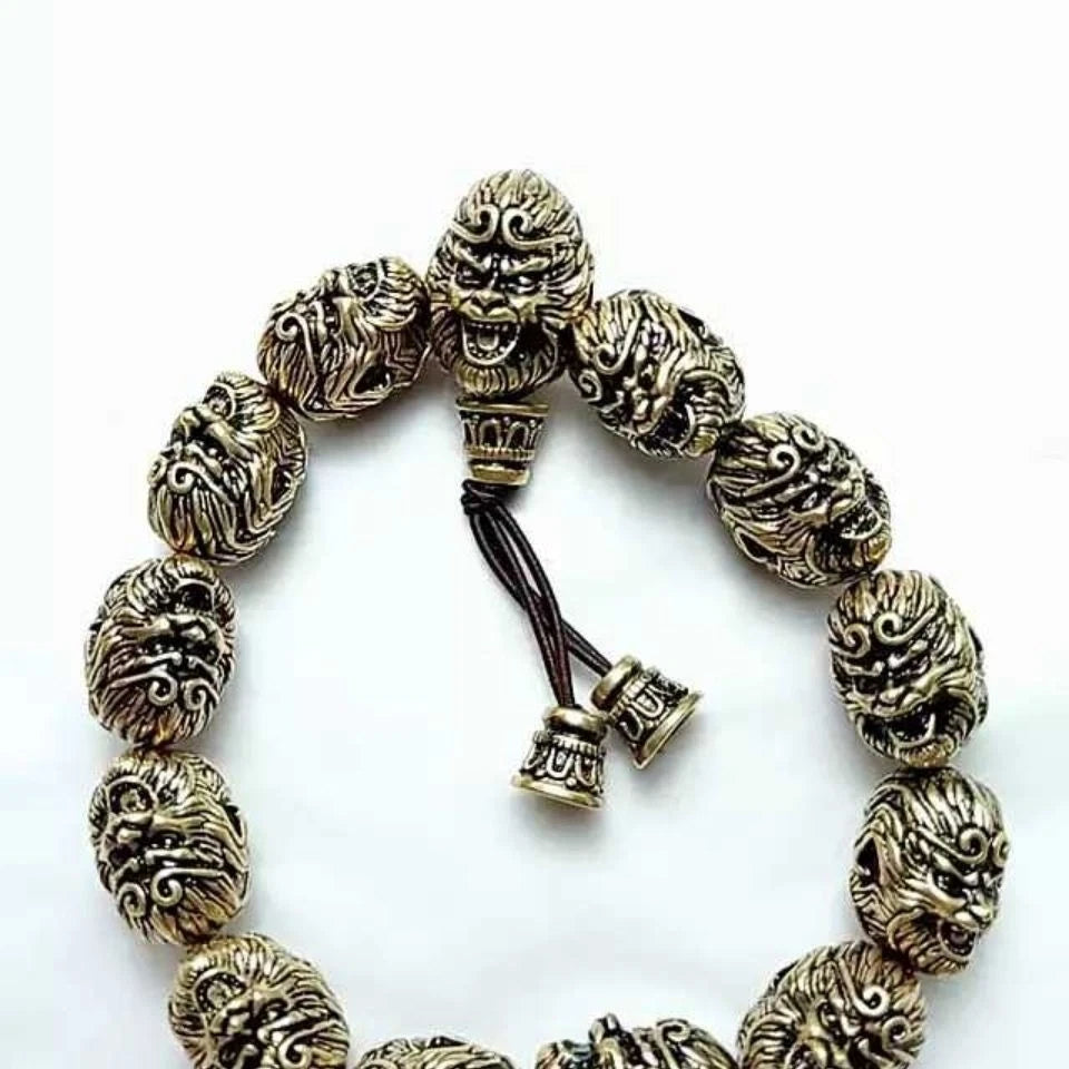 21mm Brass Vintage Bracelet Qi Tian Da Sheng Art Handcrafted Jewelry 07FC0E-D4 - KOEEK