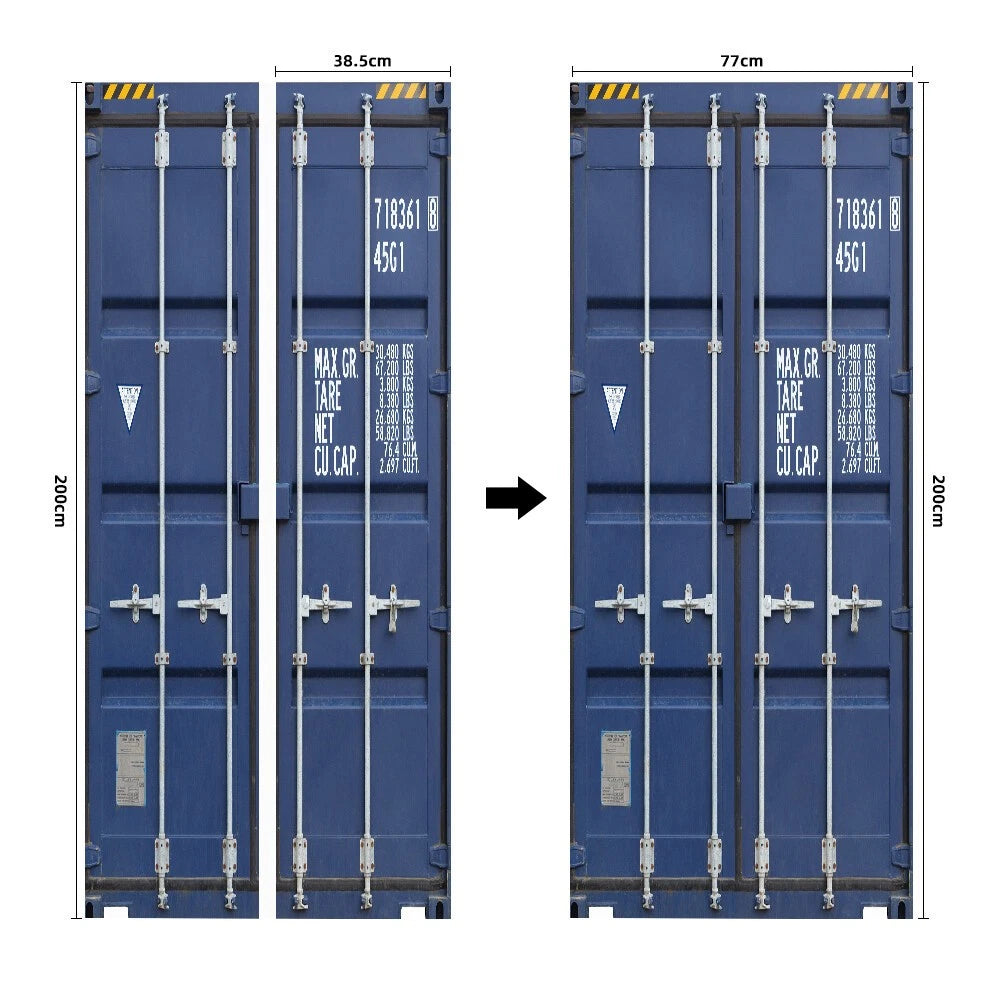Truck Container Self-adhesive 3D Door Sticker Living Room Door Mural Decals 07FC0E-D4 - KOEEK