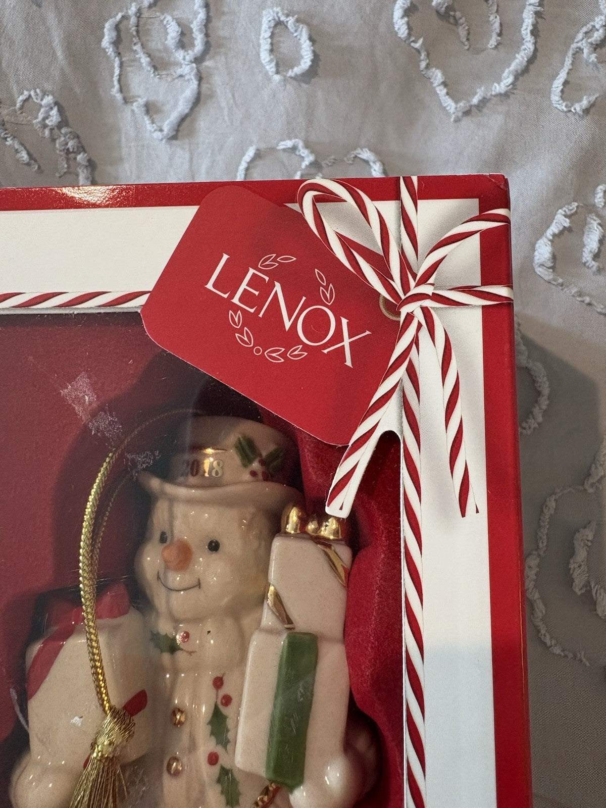 Lenox 2018 Gifts Galore Snowman Annual Ornament 4.0” #877378   NIB LENOX - KOEEK
