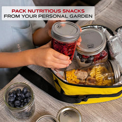 Wide Mouth Canning Lids, Pack of 100 - For meal prep and emergency food storage 07FC0E-D4 - KOEEK