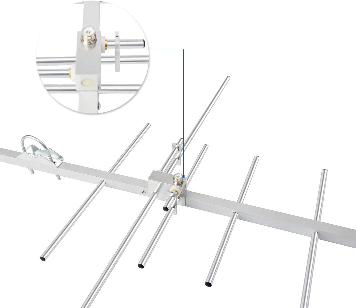 new HYS Dual Band Yagi Antenna, 2Meter 70CM 144/430Mhz 9.5/11.5dBi Outdoor Silver HYS - KOEEK