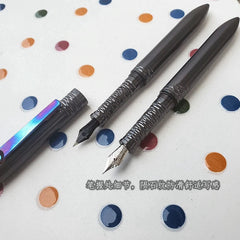 Zirconium Alloy Fountain Pen Business Signature Handwriting Drawing EDC Pen 07FC0E-D4 - KOEEK