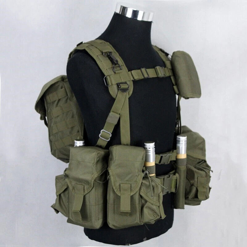 STOCK! Russia Smersh Tactical Combat Chest Gear Vest Rainbow 6 Chest Rigs AK Set 07FC0E-D4 - KOEEK