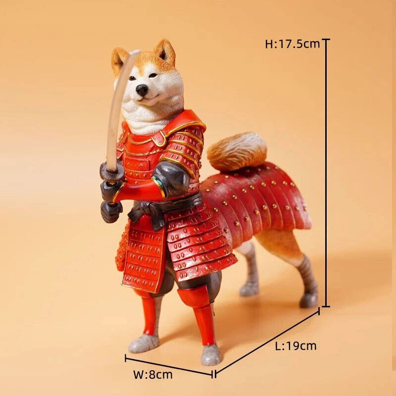 Warrior Shiba Inu Weapon 1/6 Figure Dog Standing Model Toy Pet Gift Collectible 07FC0E-D4 - KOEEK