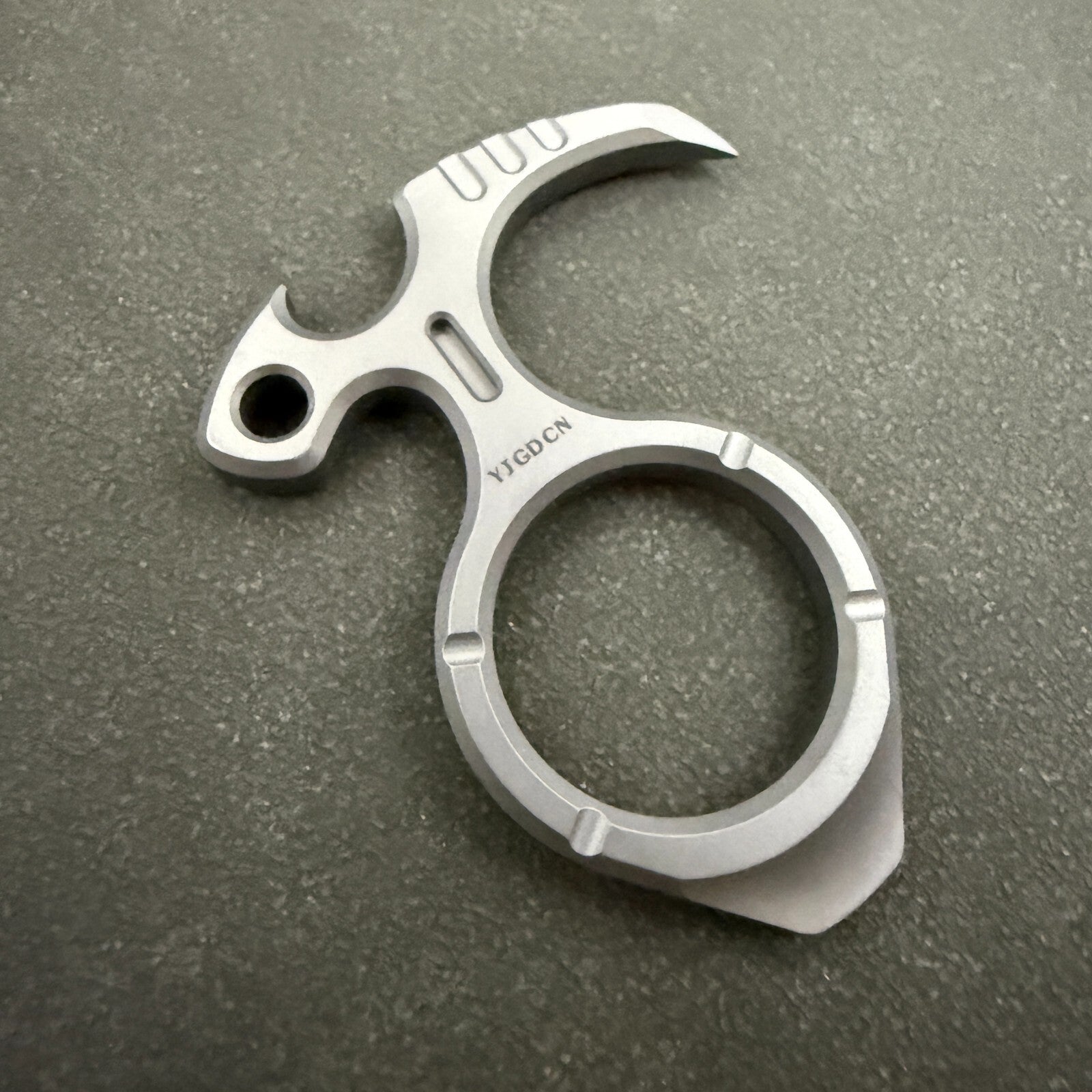 RIHE Design TC4 TITANIUM PRY Bar TOOL sickle EDC Bottle opener 07FC0E-D4 - KOEEK