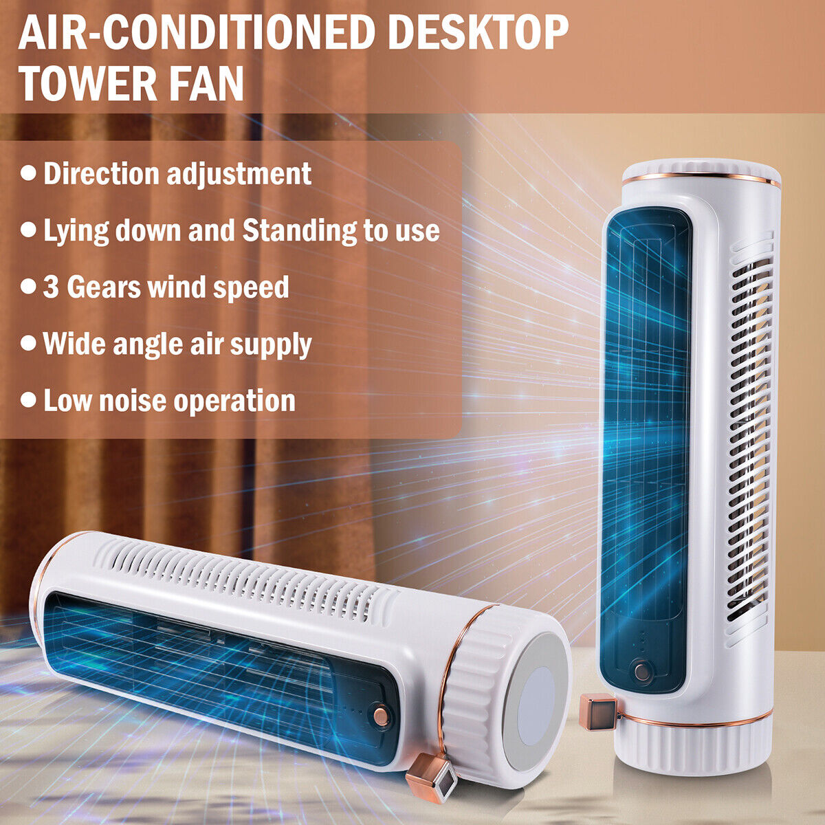 ny Cooling Ace, Air Cooler Fan Husholdnings Mini klimaanlegg Stille med 3 hastigheter