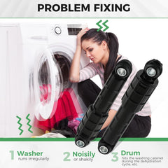 new 4 Pack DC66-00470A Washer Shock Absorbers Set Compatible with Samsung Front... 07FC0E-D4 - KOEEK