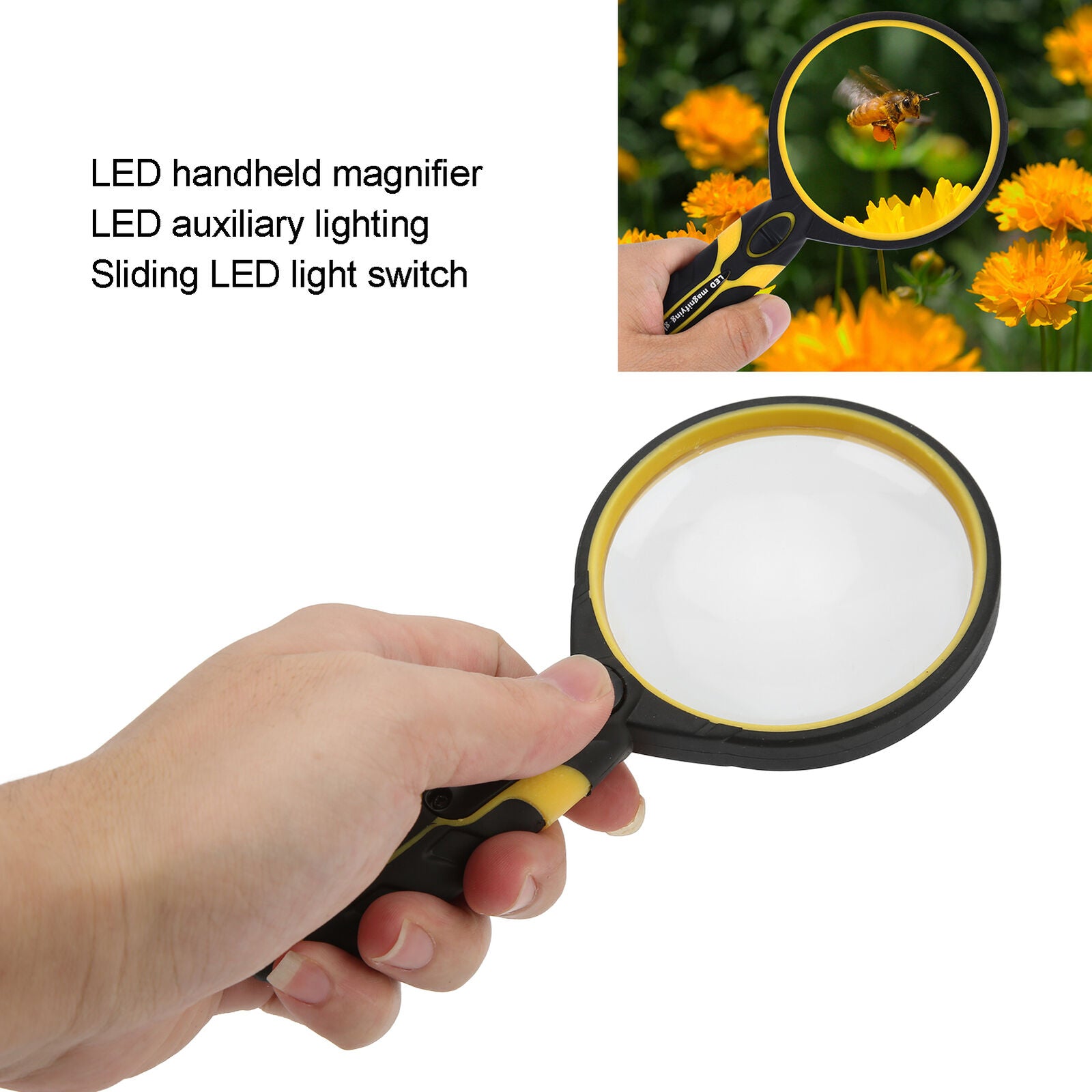 new Magnifying 5X Seniors Ergonomic Magnifier For Reading Antique Appreciation HGF koeek - KOEEK