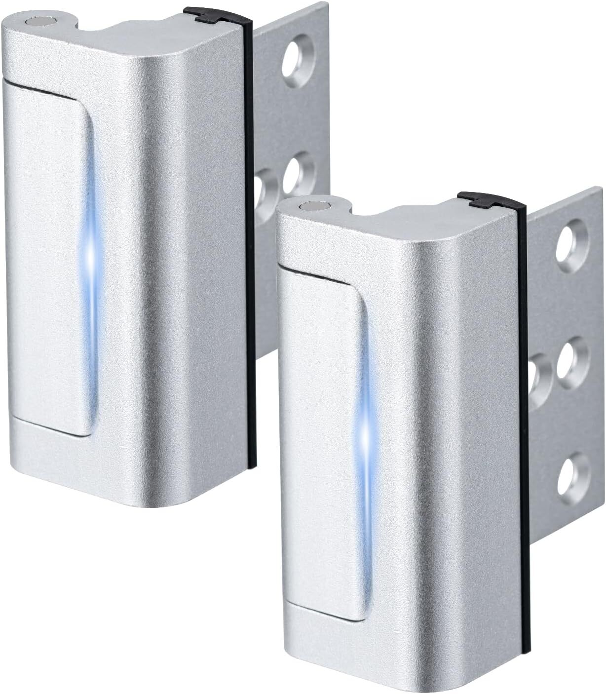 new 2 Pack Home Security Door Lock,Childproof Reinforcement 2Pack-Silver 07FC0E-D4 - KOEEK