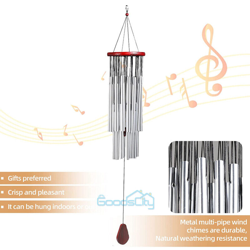 ny 27 rør Stor dyb tone Windchime Kapelklokker Wind Chimes Have Home Decor