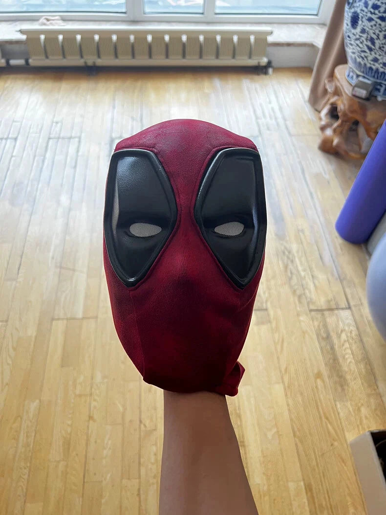 Deadpool 3 Cosplay Prop Mask Wade Wilson Mens Red Mask Halloween High Quality 07FC0E-D4 - KOEEK