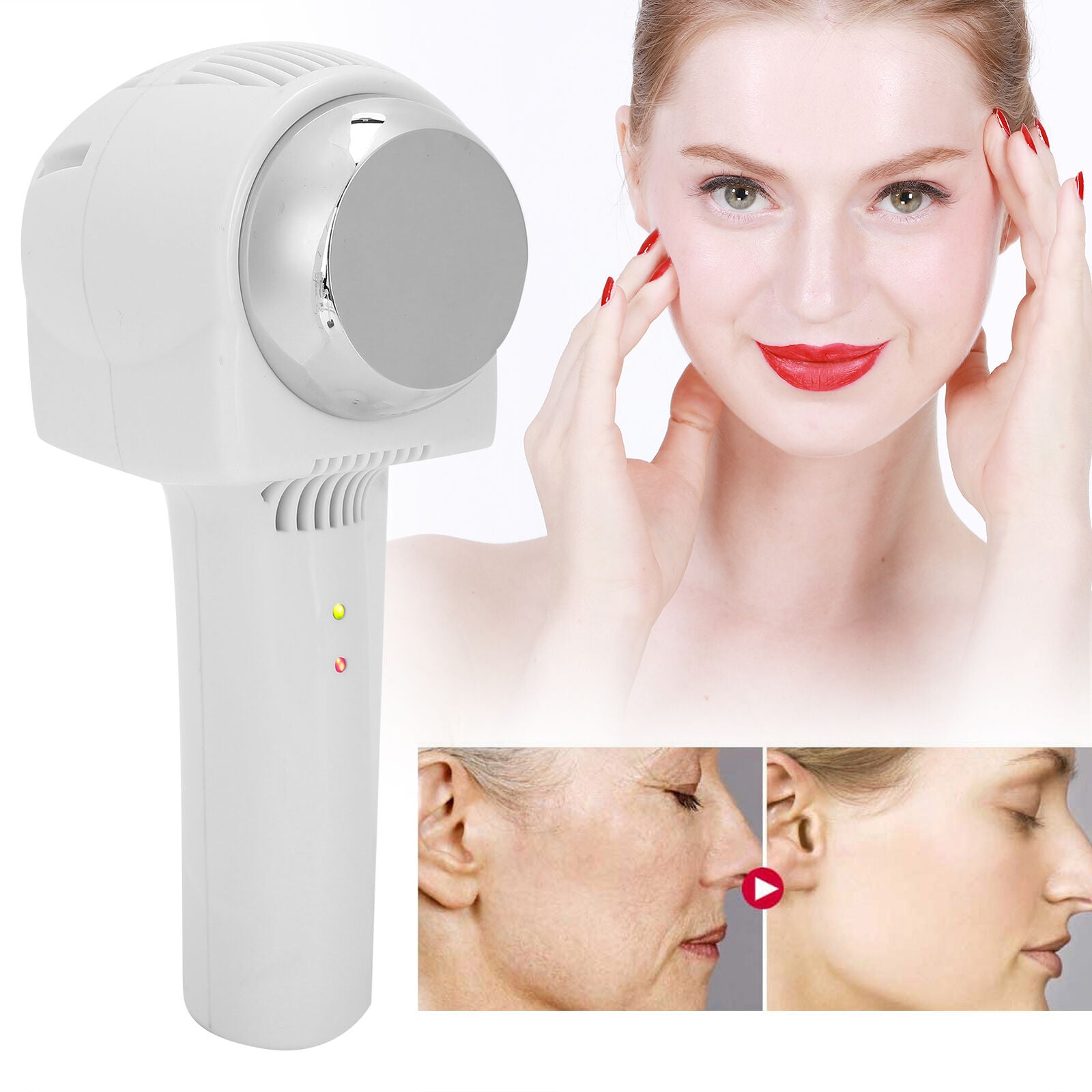 new Hot Cold Hammer Rejuvenation Dark Circle Eye Bag Removal Machine (UK Plug ) HGF koeek - KOEEK