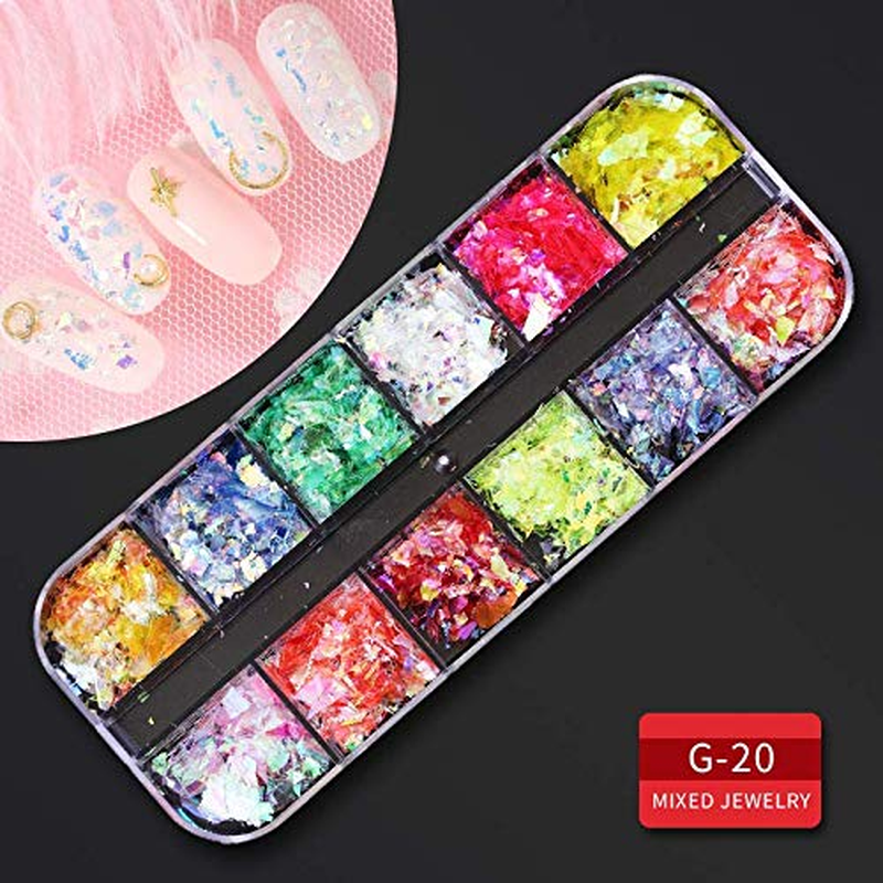 nye 9 æsker Nail Rhinestones,Nail Gems Nail Diamonds,Nail Art Studs Nail Crystals Na