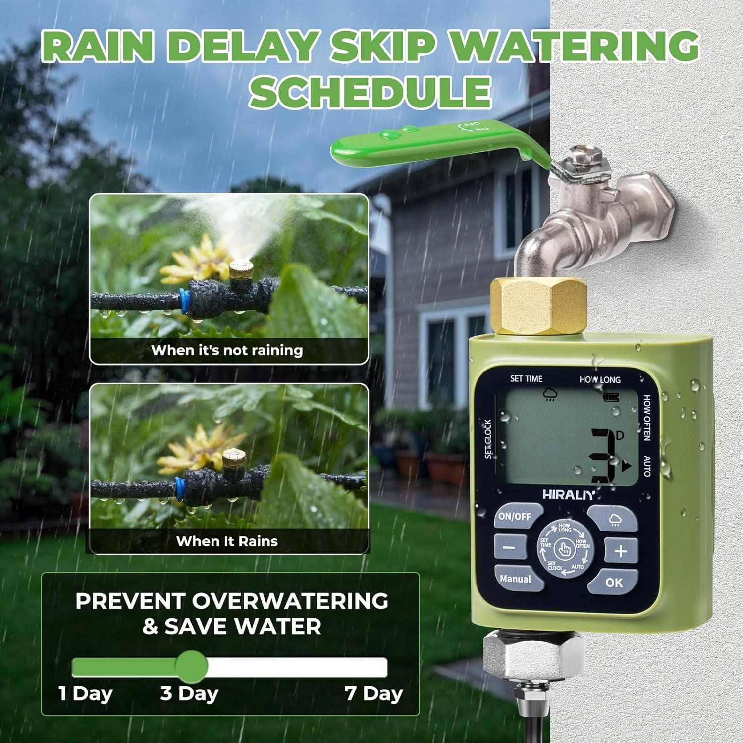 new HIRALIY Misting Cooling System with Timer, 26FT Hose+10 8M HIRALIY - KOEEK