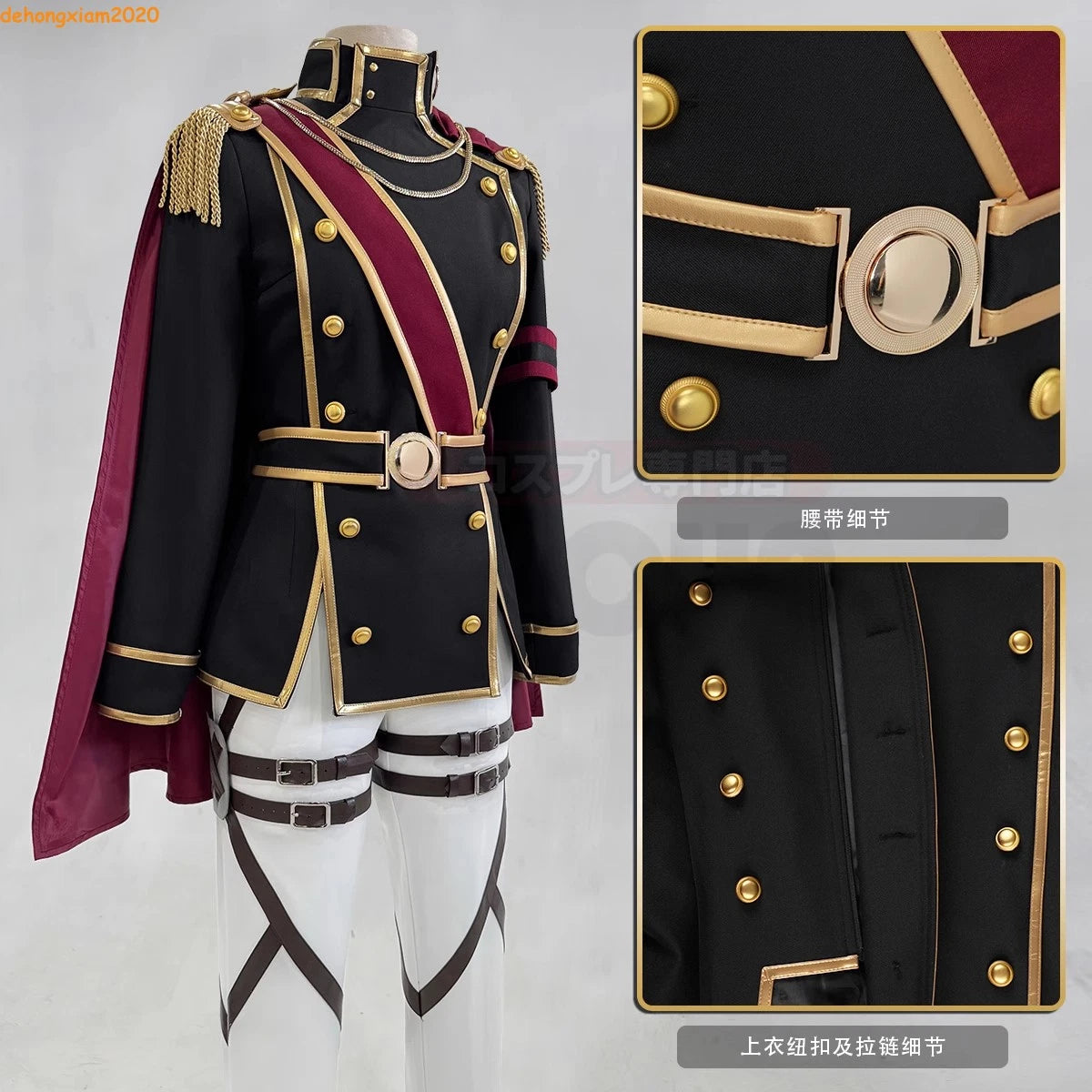 Attack On Titan Mikasa·ackerman Scout Regiment Men Cosplay Costume Coat Pants 07FC0E-D4 - KOEEK