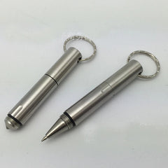 EDC Mini Stainless Steel Outdoors Pen Tungsten Steel Head Portable Write Pen 07FC0E-D4 - KOEEK