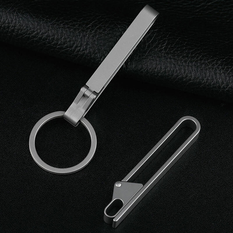 Titanium Alloy Key Buckle Belt Waist Hanging Keychain EDCTool with 25mm Key Ring EDC - KOEEK
