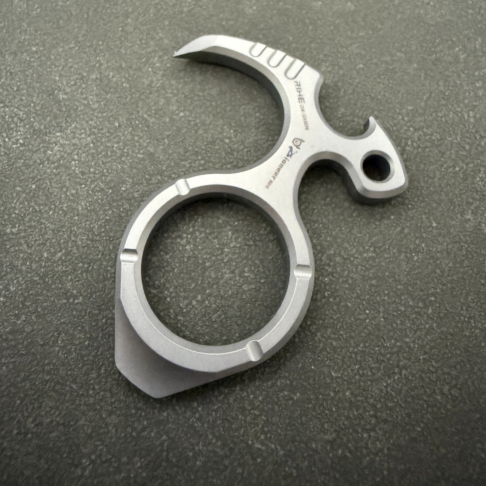 RIHE Design TC4 TITANIUM PRY Bar TOOL sickle EDC Bottle opener 07FC0E-D4 - KOEEK