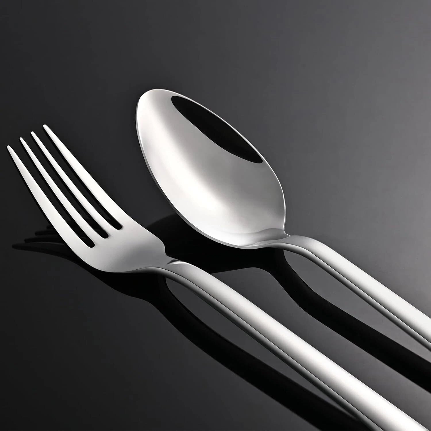 30 Piece Silverware Set, Flatware Set for 6, 18/10 Stainless Steel Silverware 07FC0E-D4 - KOEEK
