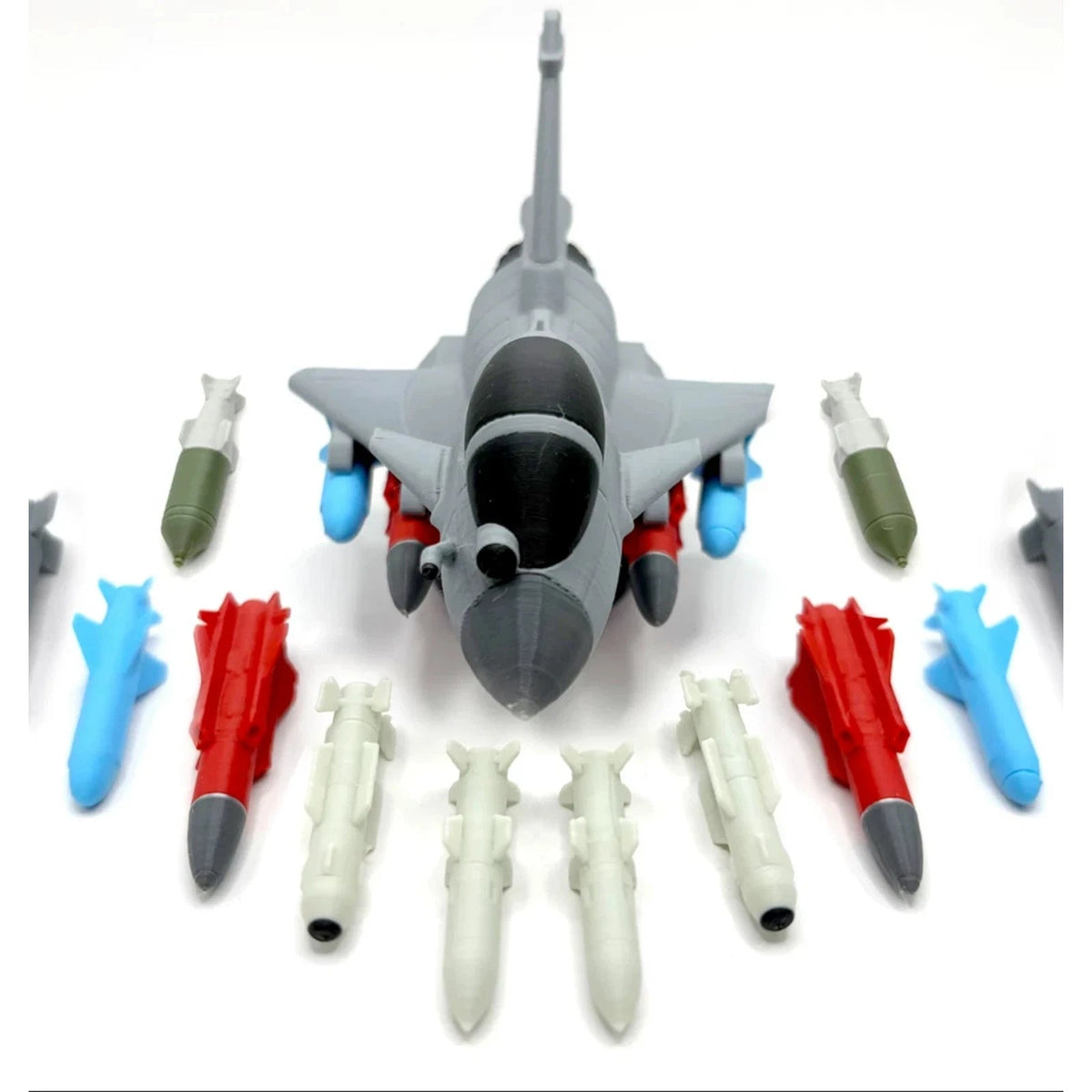 J-10C Cute Egg Fighter Jet 3D Printed Collectible Model Kit 07FC0E-D4 - KOEEK