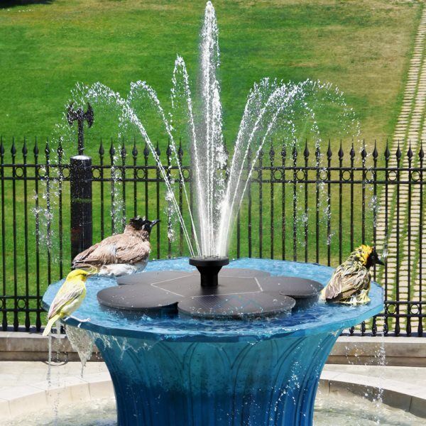 ny 1,4W Fuente Flotante Bomba De Agua Energía Solar Para Estanque De Jardín Piscina