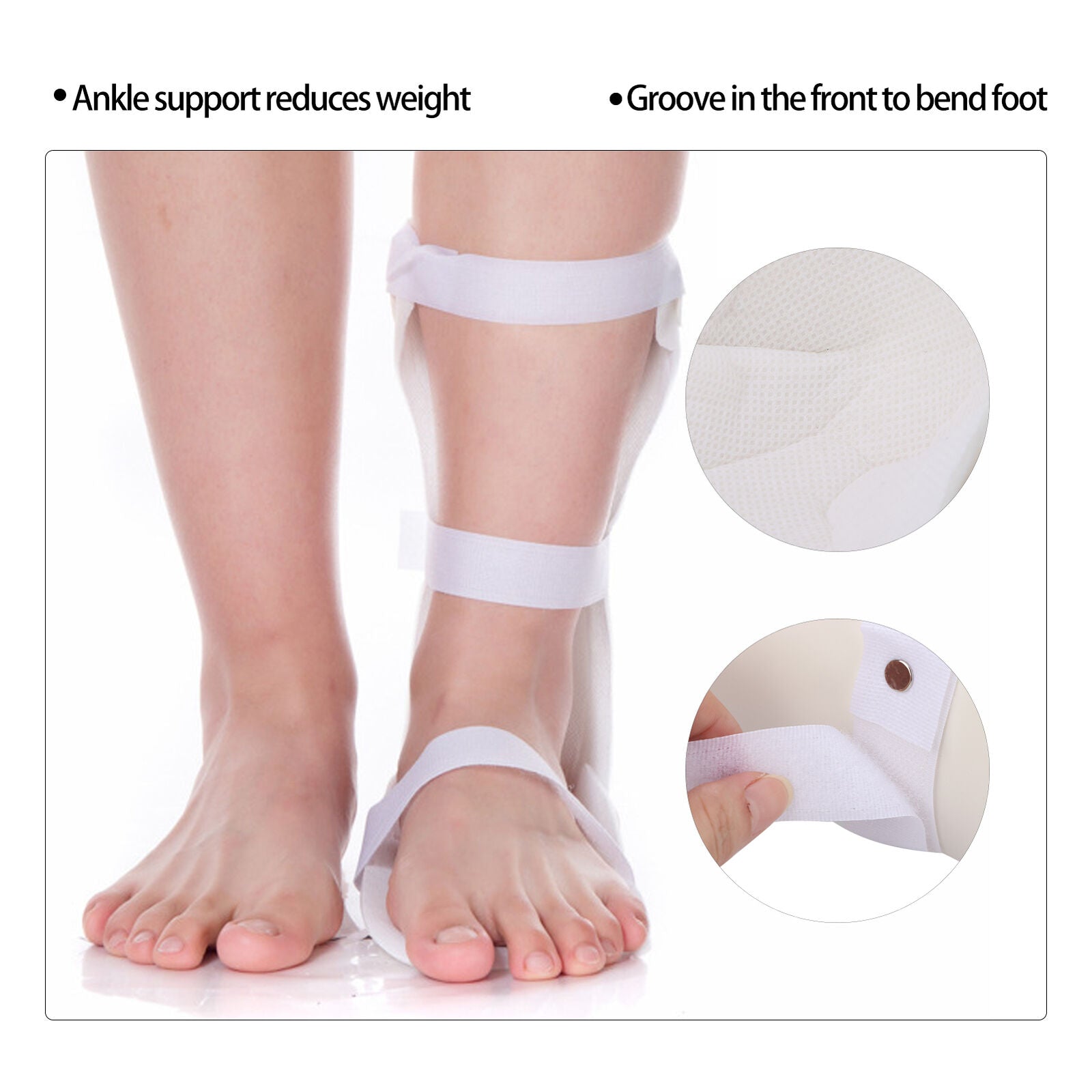 new Orthosis Drop Ankle Correction Brace For Achilles Tendon Injury(Left L) HGF koeek - KOEEK