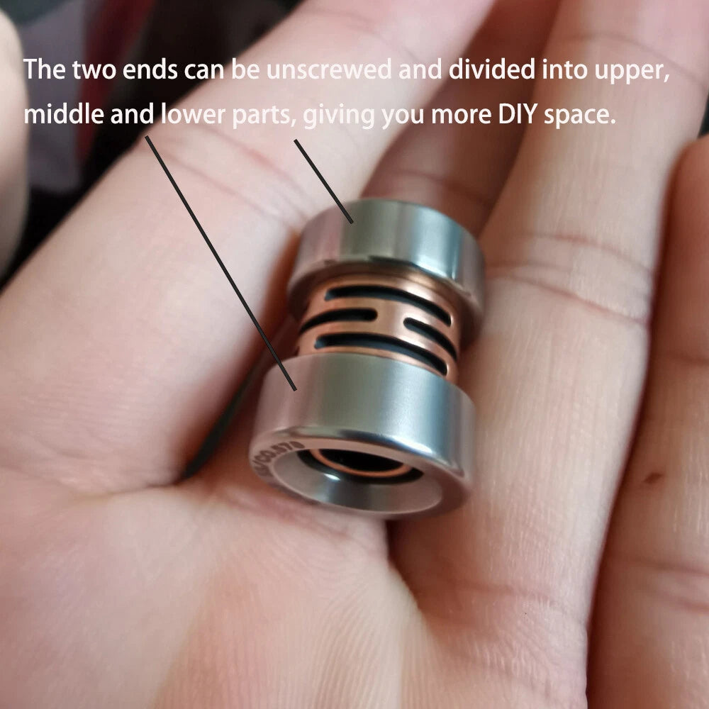 Titanium Alloy Folding Knife Handle Lanyard Bead Umbrella Rope EDC Key Tool Bead 07FC0E-D4 - KOEEK